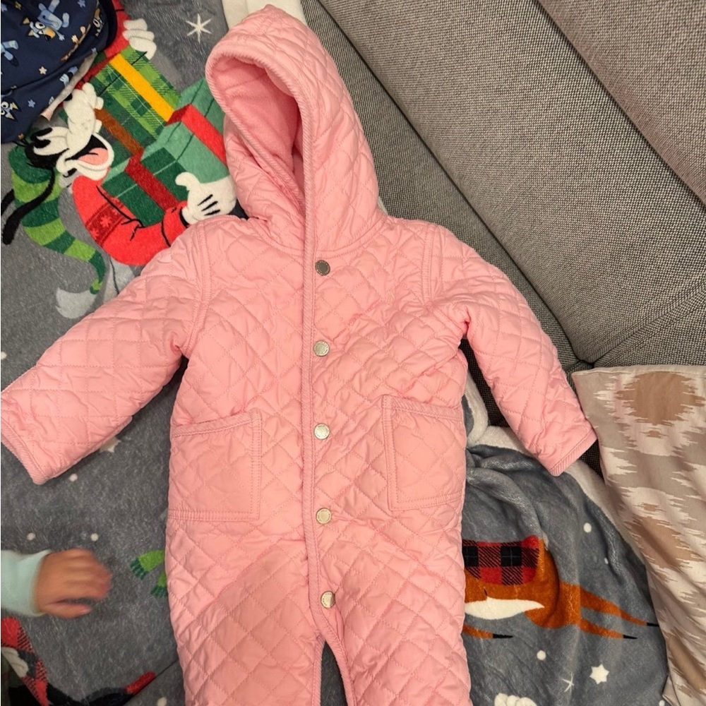 Polo Ralph Lauren pink snowsuit size 9 months